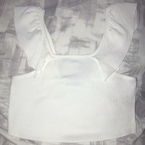 Zara white cropped tank!